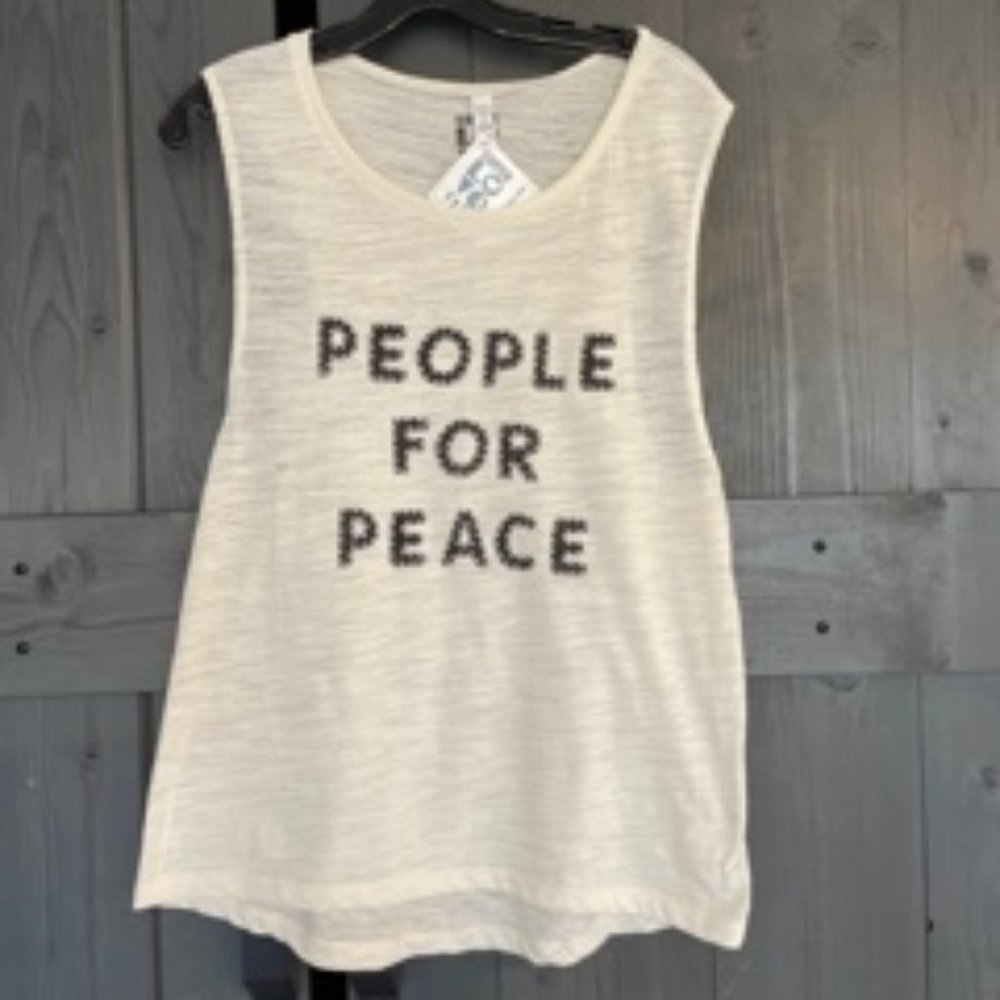 People for Peace-Burnout Muscle Tank